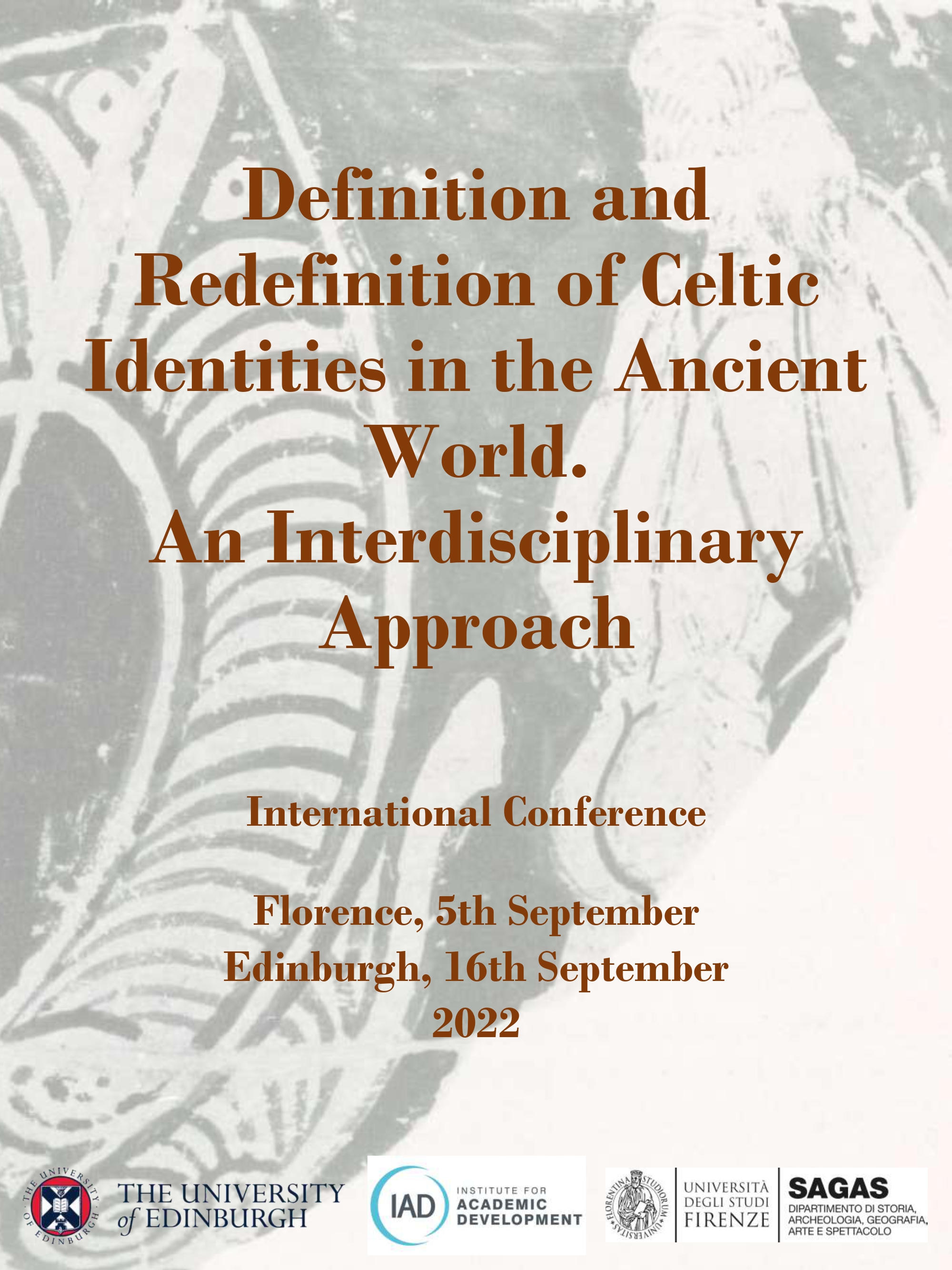 Locandina del convegno internazionale Celtic Identities in the Ancient World